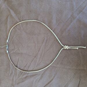 Gold Knot Accent Adjustable Necklace - Women Jewelry